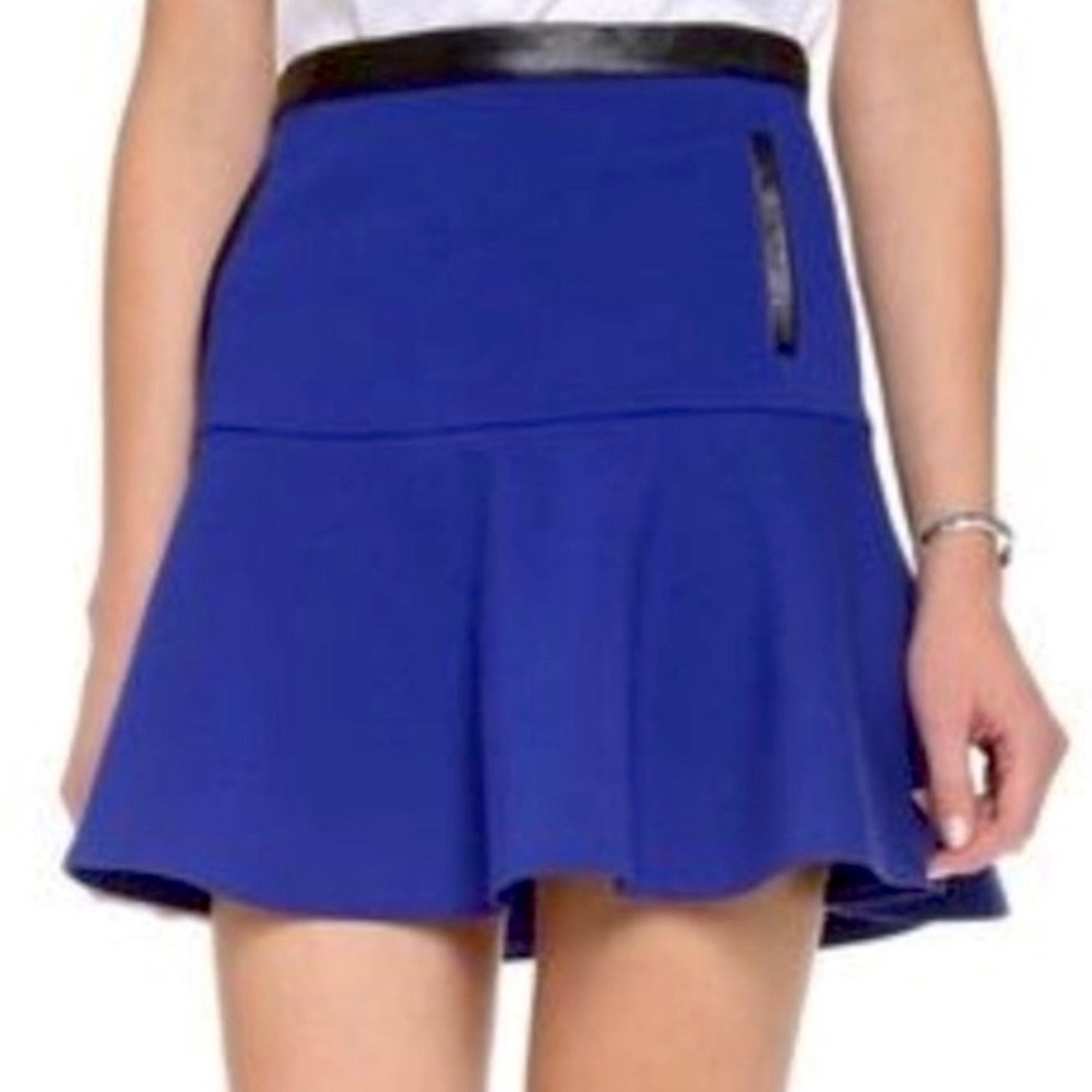 Club Monaco Cobalt Blue Mini Skirt Size 6